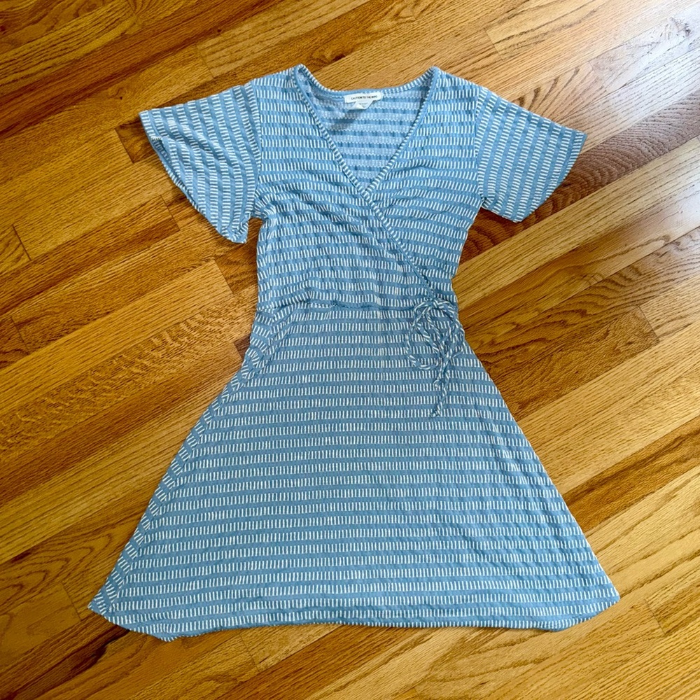 Caution To The Wind Faux Wrap Dress